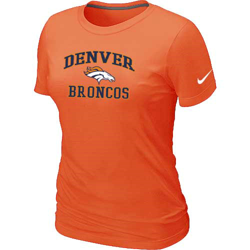 Nike Denver Broncos Women's Heart & Soul NFL T-Shirt - Orange